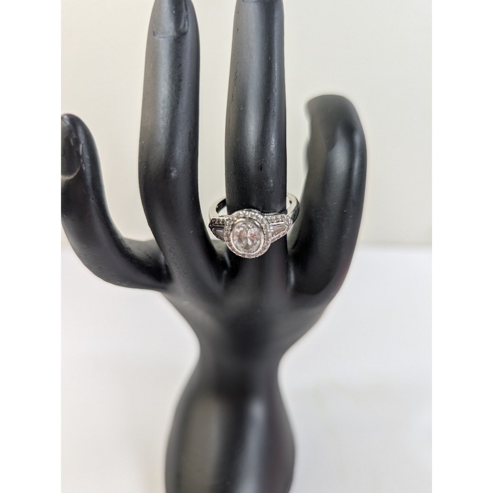 925 CZ engagement/wedding ring size 8